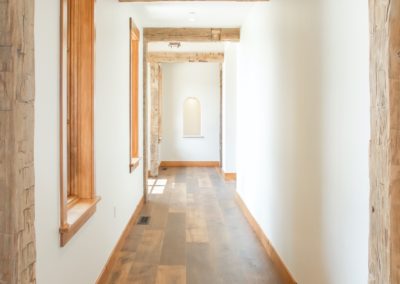 Beautiful Montana Rustic Lumber Hallway